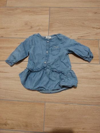 Robe en jean tape a l'oeil 6 mois