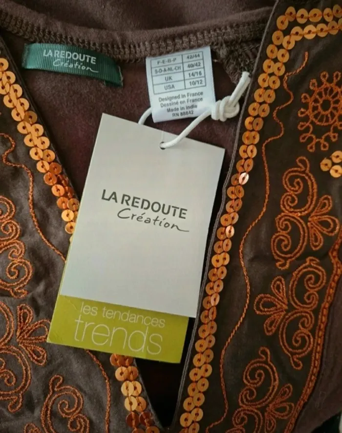 Haut marron La Redoute Taille 42/44 Neuf - photo numéro 4
