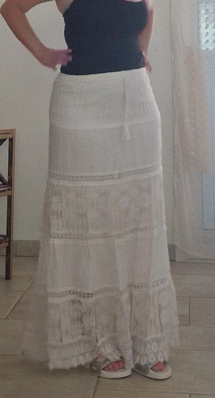 Jupe Italian Style, bohème, dentelle - photo numéro 10