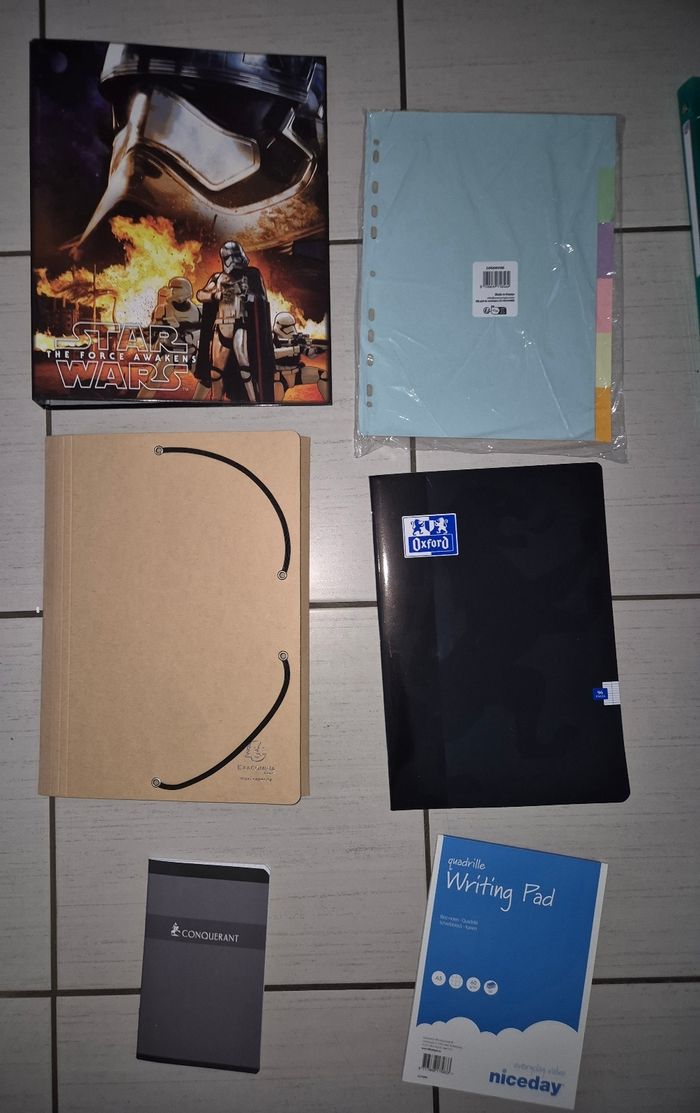 Fournitures scolaires classeur star wars