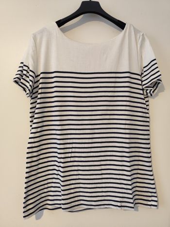 Tee shirt marinière taille 40 marque 123
