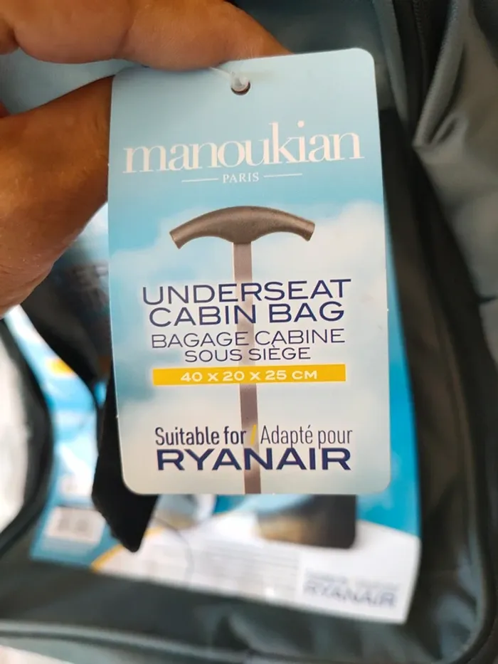 Bagage cabine sous siège Manoukian unisexe - photo numéro 3