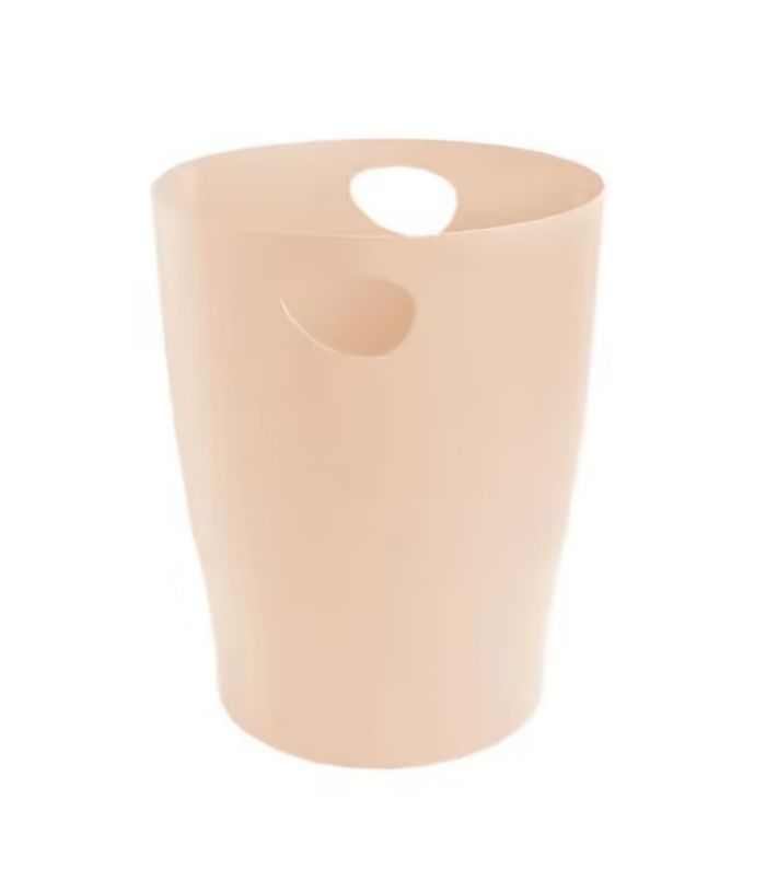 🪷 Poubelle / Corbeille à papier - couleur Pêche Corail pastel - Neuve ⭐