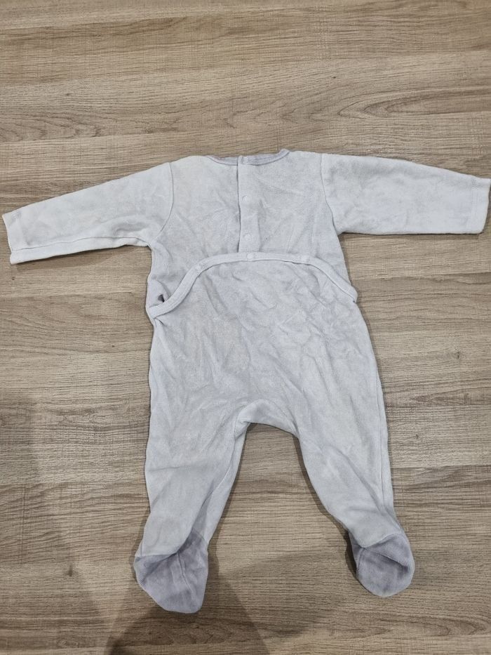 Pyjama Bébé Velours Sucre d'Orge 3 Mois "Encore Plus de Câlins" Tres Bonne Etat - photo numéro 3