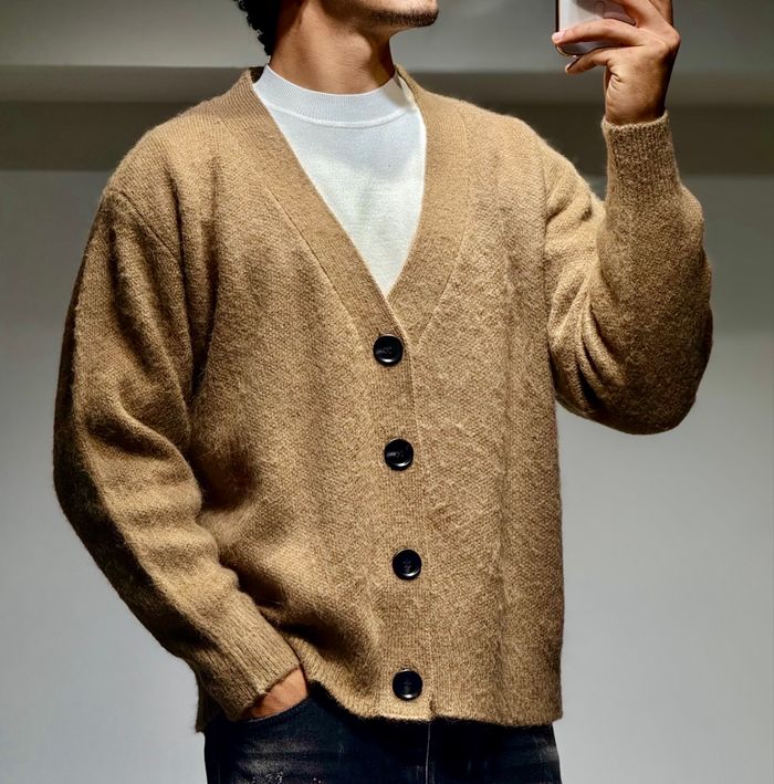 Cardigan oversize caramel