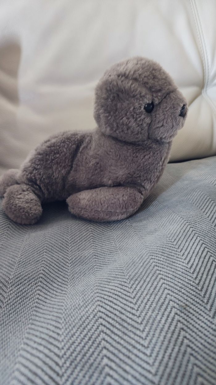 Peluche phoque gris - photo numéro 4