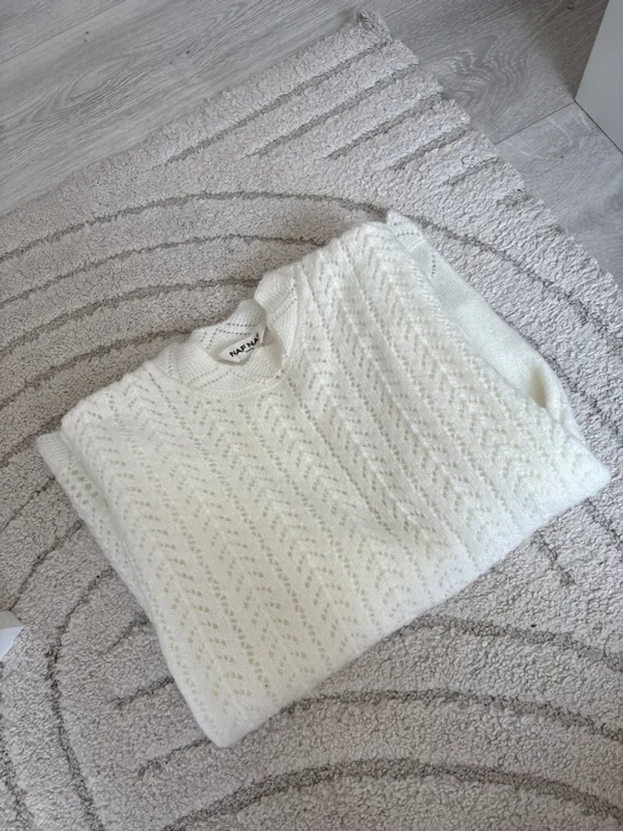 Pull 36 blanc naf naf - photo numéro 7