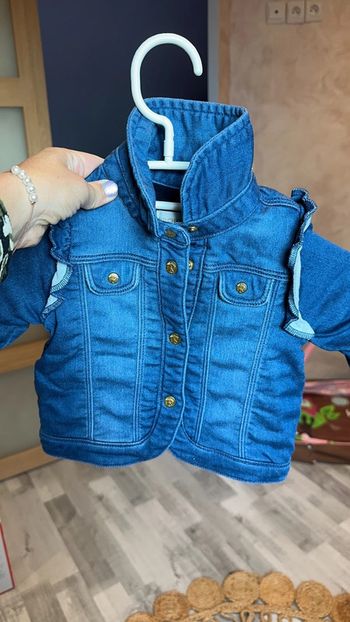 Veste en jeans fourrés à l’intérieur