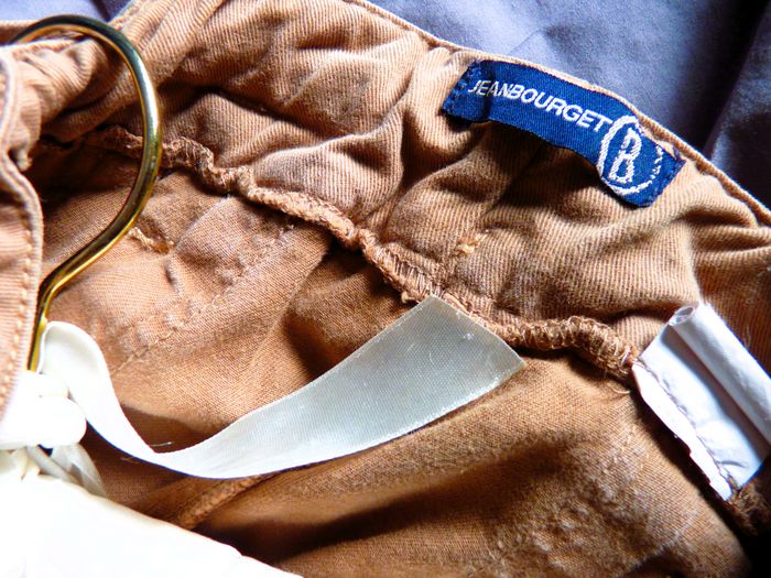 Jupe short fille ceinture Jean Bourget 6 ans beige TBE - photo numéro 3