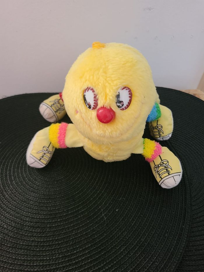 Peluche ancienne Chenille Jaune FAMILIPATTES MILLE PATTES - photo numéro 5