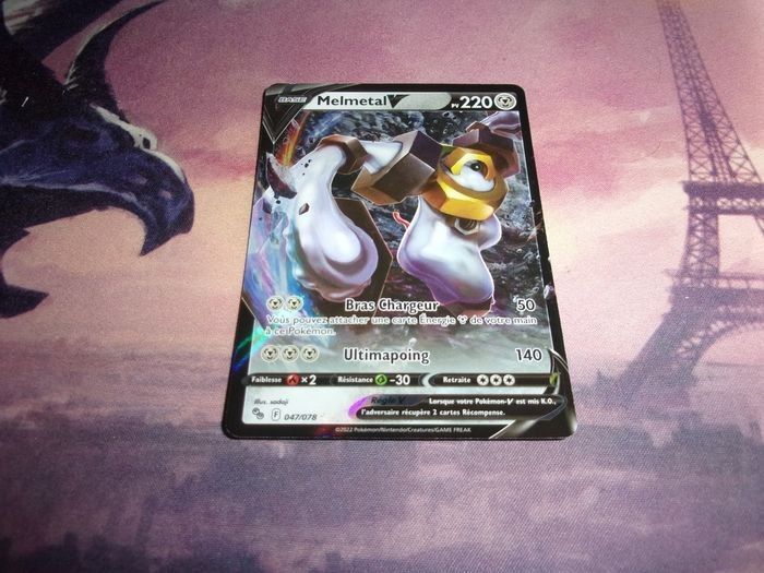 Pokémon - melmetal V 43 pokemon go ultra rare full art image brillante - photo numéro 2