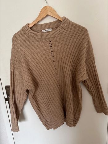 Pull oversize marron pour femme