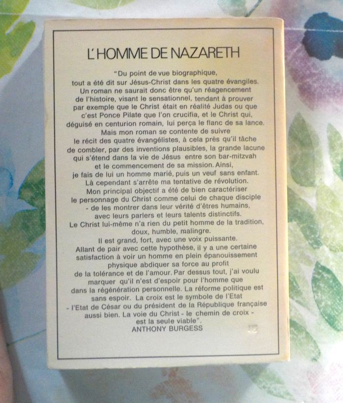 L'HOMME DE NAZARETH de Anthony BURGESS Ed. Laffont - photo numéro 3