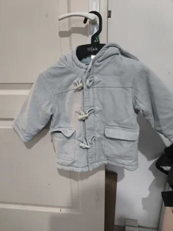 Manteau bleu taille 74 cm