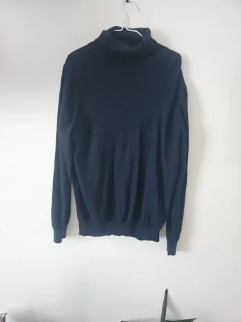Pull col roulé soie et cachemire