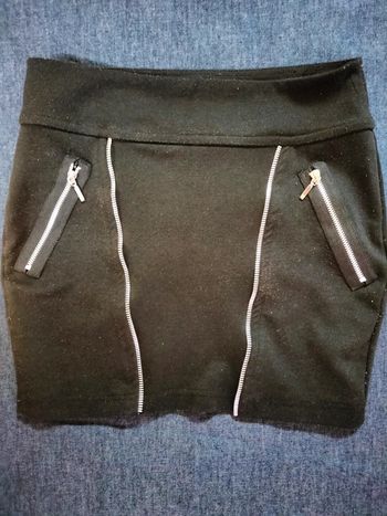 Jupe avec faux zips