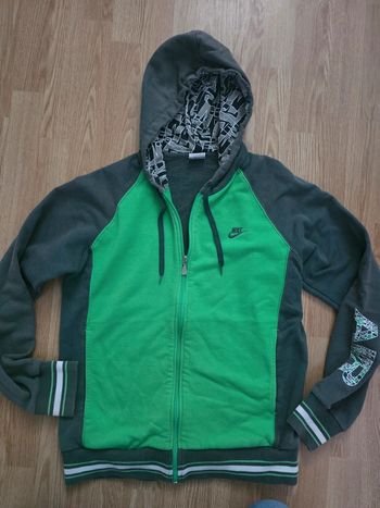 Veste Nike Vintage Verte/Grise - Taille L (taille petit)