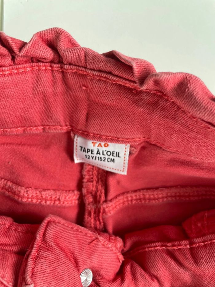 Pantalon rose/saumon taille 12 ans tape à l’œil - photo numéro 2