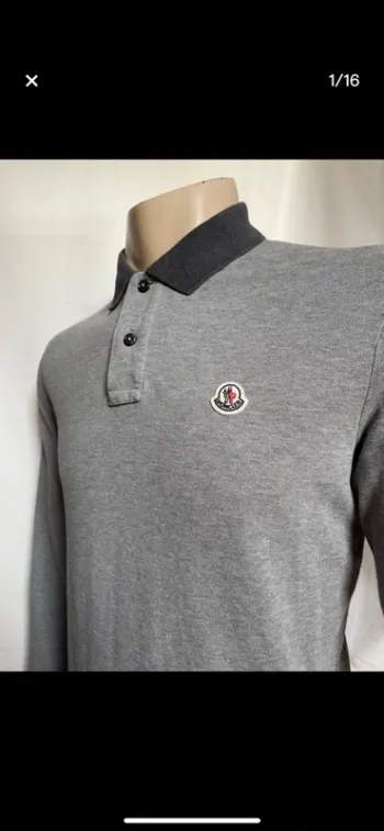 Moncler polo manches longues