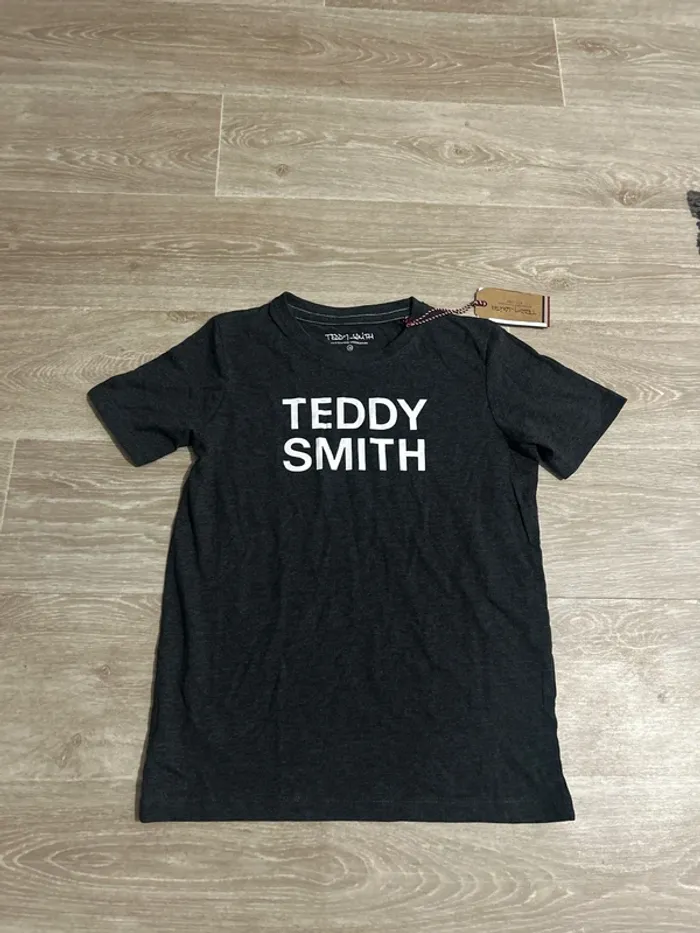 T-shirt gris anthracite Teddy Smith 10ans