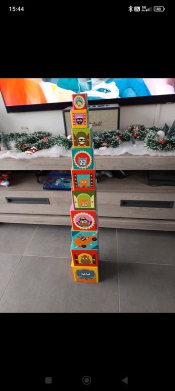 Cube a empiler djeco véhicules