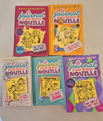 Lot 5 livres Le journal du grosse nouille