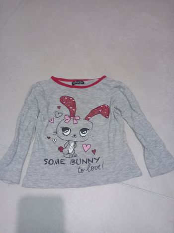 Manches longues bunny 23 mois