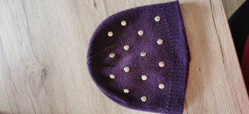 Bonnet violet épais