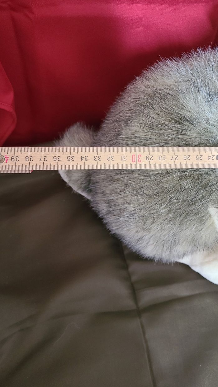 peluche lapin gris blanc eluz - photo numéro 8