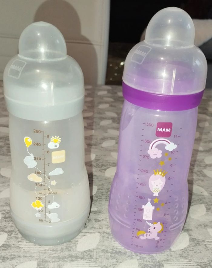 Lot de 2 biberons Mam