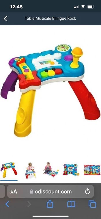 Table musicale enfant