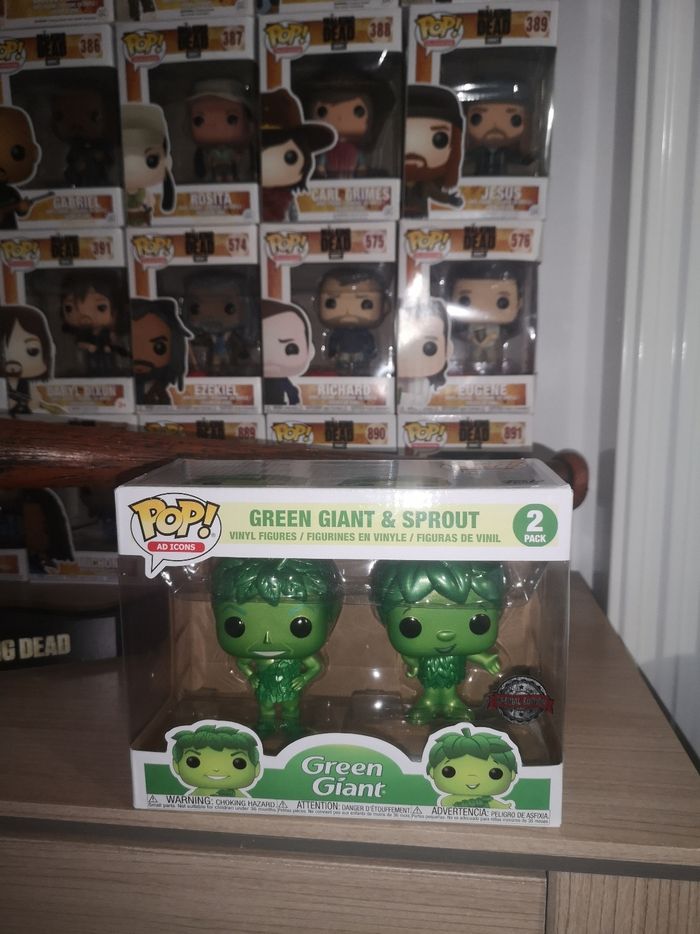 Funko pop Ad icons Green Giant & Sprout 2 Pack Special edition métallique - photo numéro 2