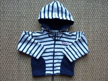 Gilet marin à capuche Corsica 2 ans