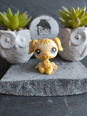 Littlest Petshop Pet Shop LPS chien golden retriever 268 dog #geektradelpschien