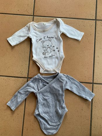 Lot de 2 bodies manches longues