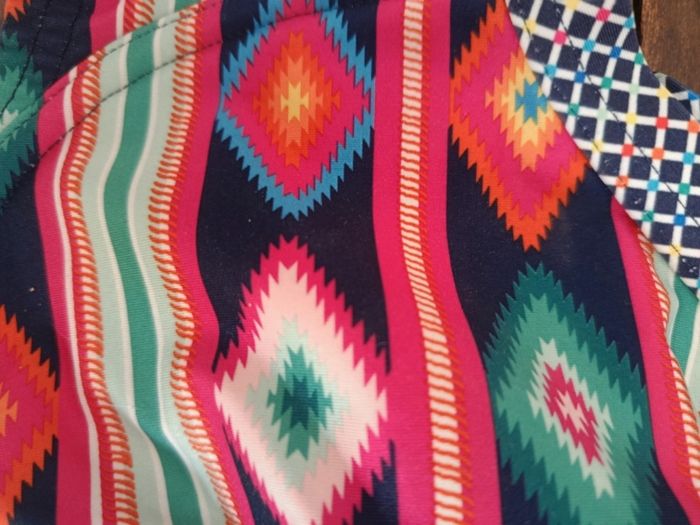Haut maillot de bain coloré rose bleu réglable 85E - photo numéro 4