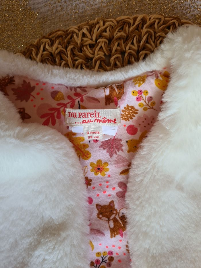 Gilet fausse fourrure sans manches 3 mois - photo numéro 2