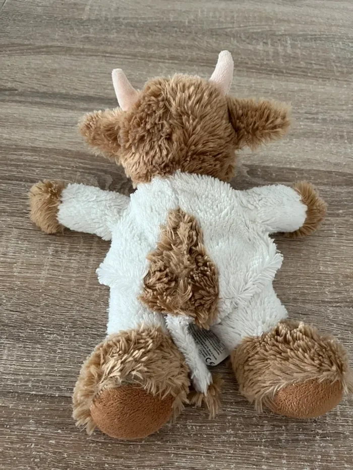 Peluche vache bouillotte micro-ondable 30 cm Pelucho - photo numéro 3