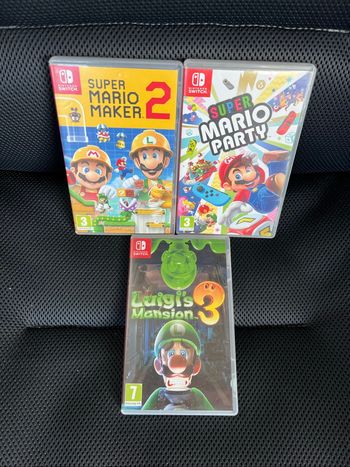 Lot 3 jeux switch mario luigi