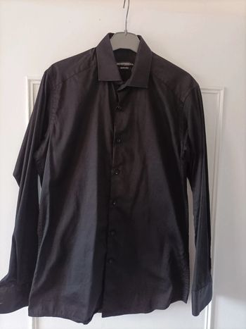 Chemise Giani Ferrucci Slim Fit noire Homme 37/38