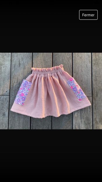 Jupe nude et liberty