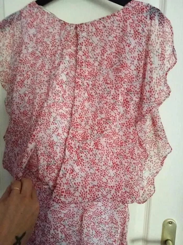 Robe volantée doublé Gémo taille 38 neuf - photo numéro 2