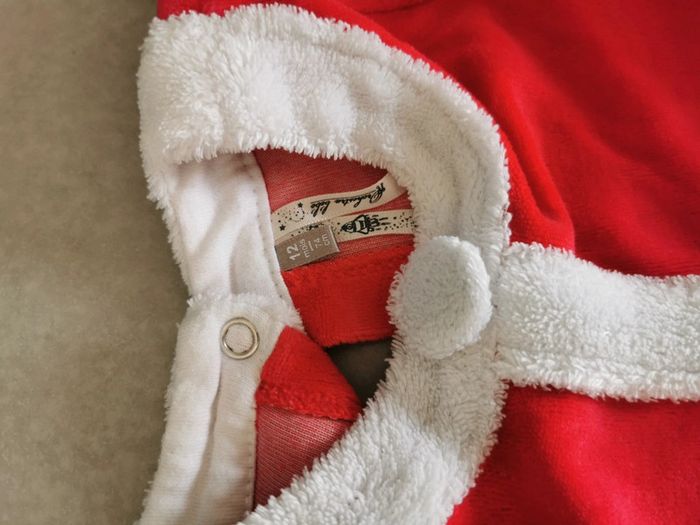 Grenouillere père Noël 12 mois - photo numéro 2