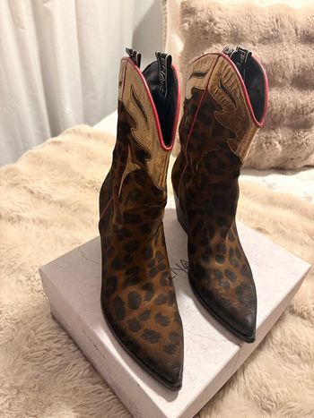 Bottine mode léopard