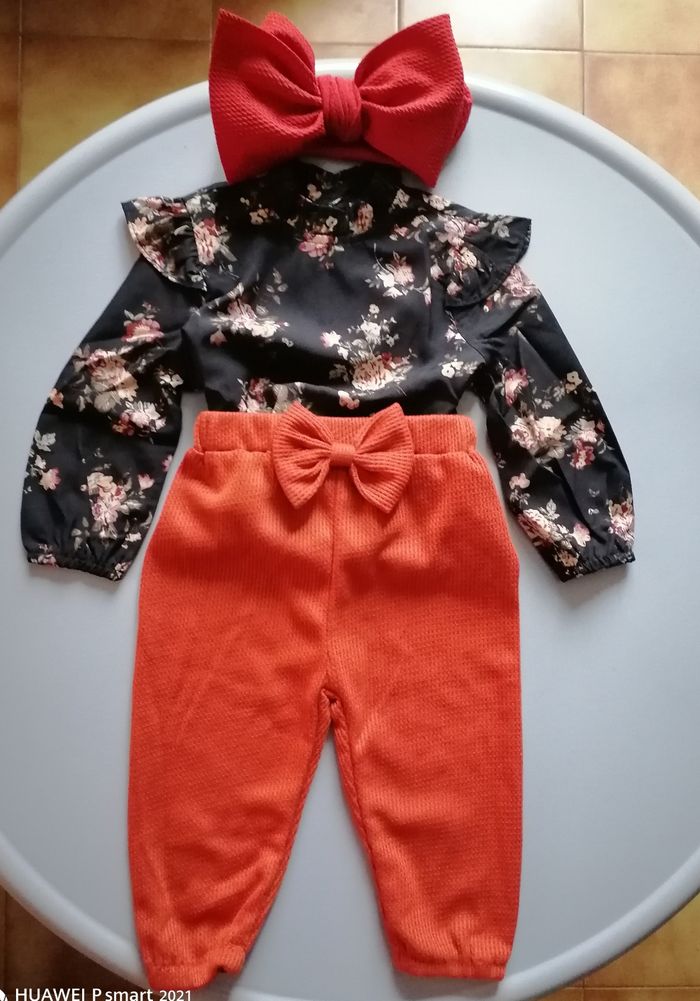 Ensemble neuf élégant 3 pièces bébé 12mois