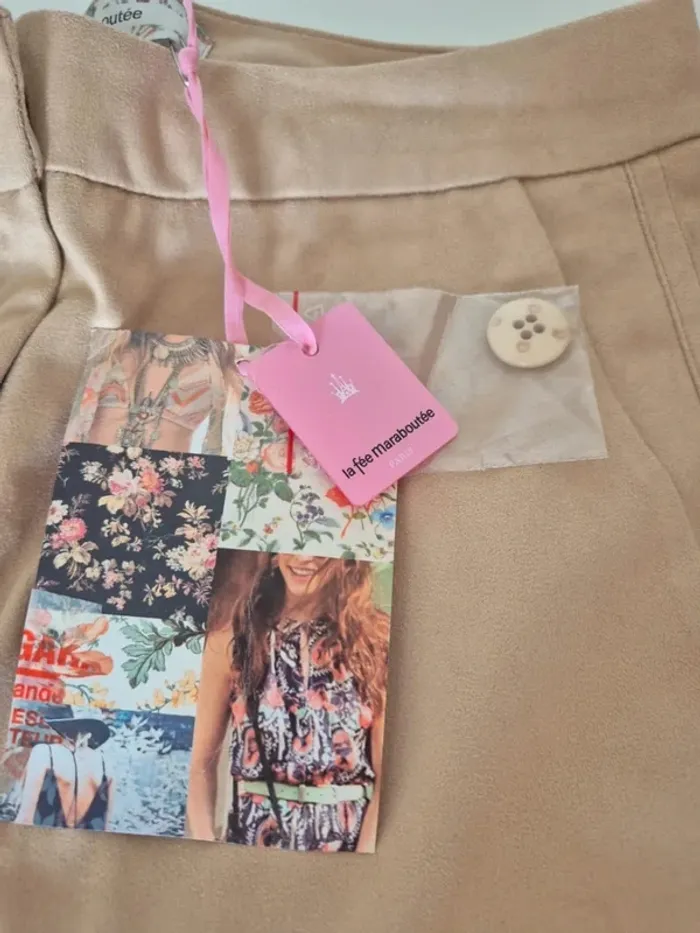 LA FEE maraboutee - Short taille haute neuf avec étiquette - taille 38 M - photo numéro 2