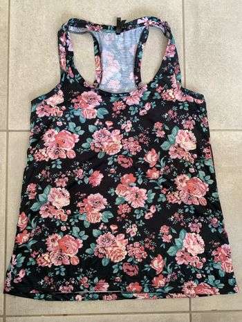 Débardeur fleuri Bershka taille L