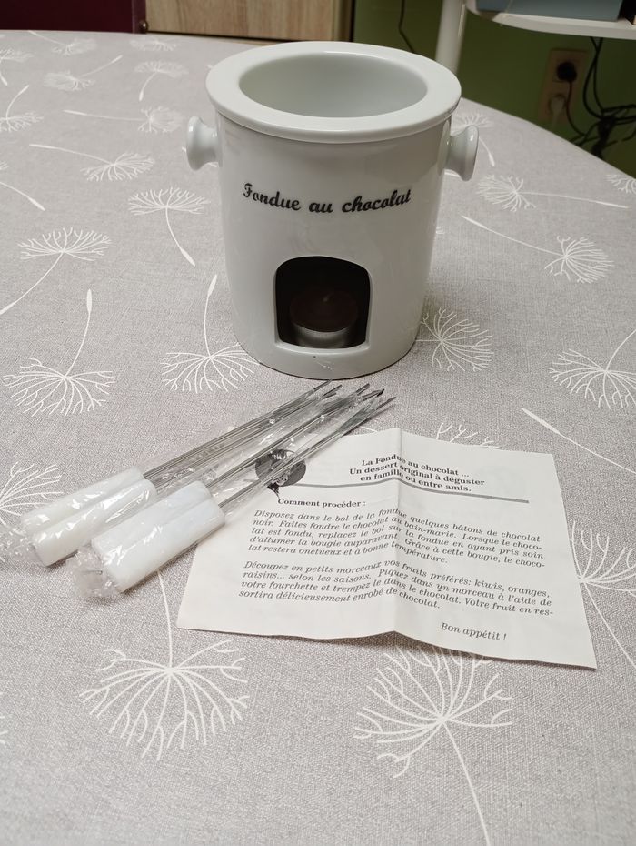 Fondue chocolat bougie