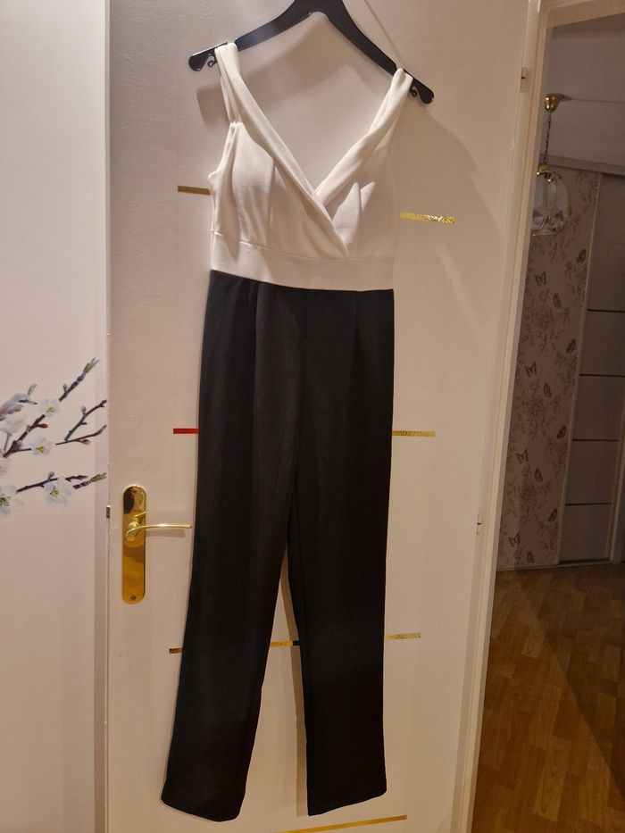 Combinaison glamour noire et blanche - photo numéro 2