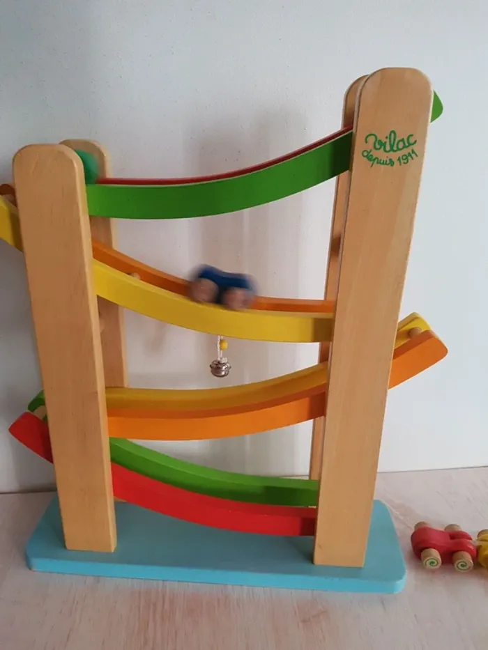 Toboggan cascade de voitures en bois Vilac - photo numéro 4